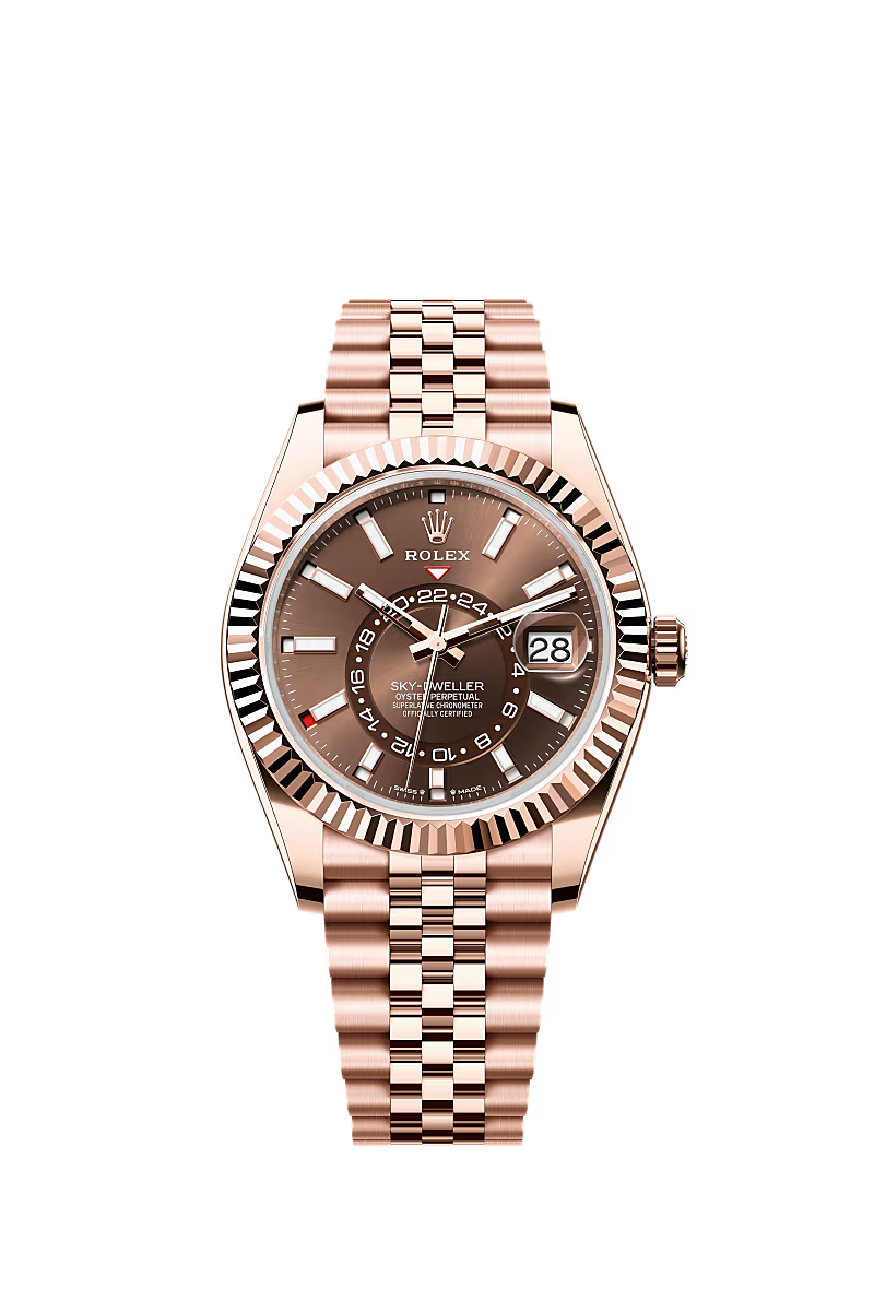 Men’s Rolex Sky-Dweller 336935 Chocolate Dial 18 kt Everose Gold - Zeuskicks