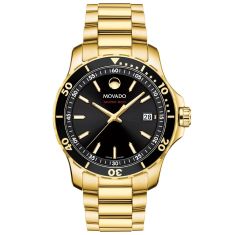 Movado Series 800 2600145 Black Dial Gold PVD 40 mm Watch