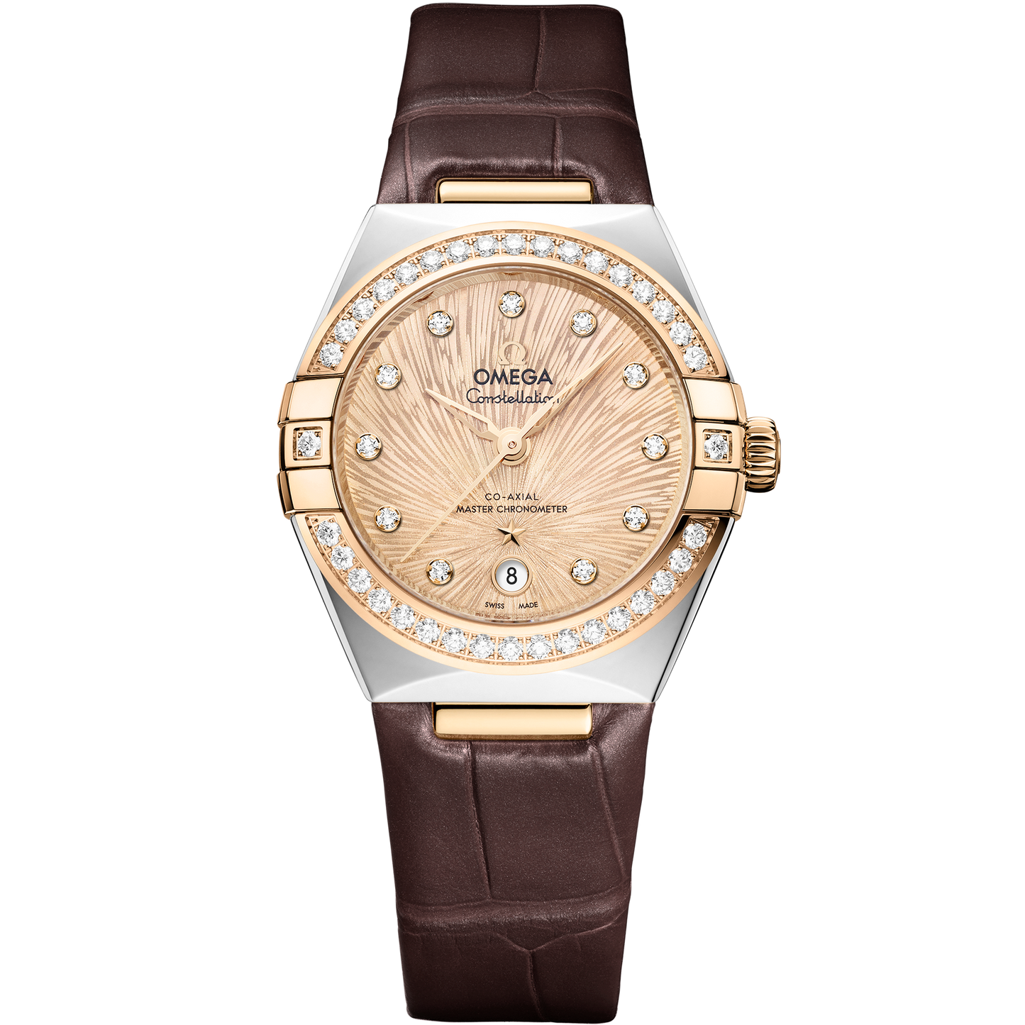 Constellation 29 mm, steel - Moonshine™ gold on alligator - 131.28.29.20.58.001