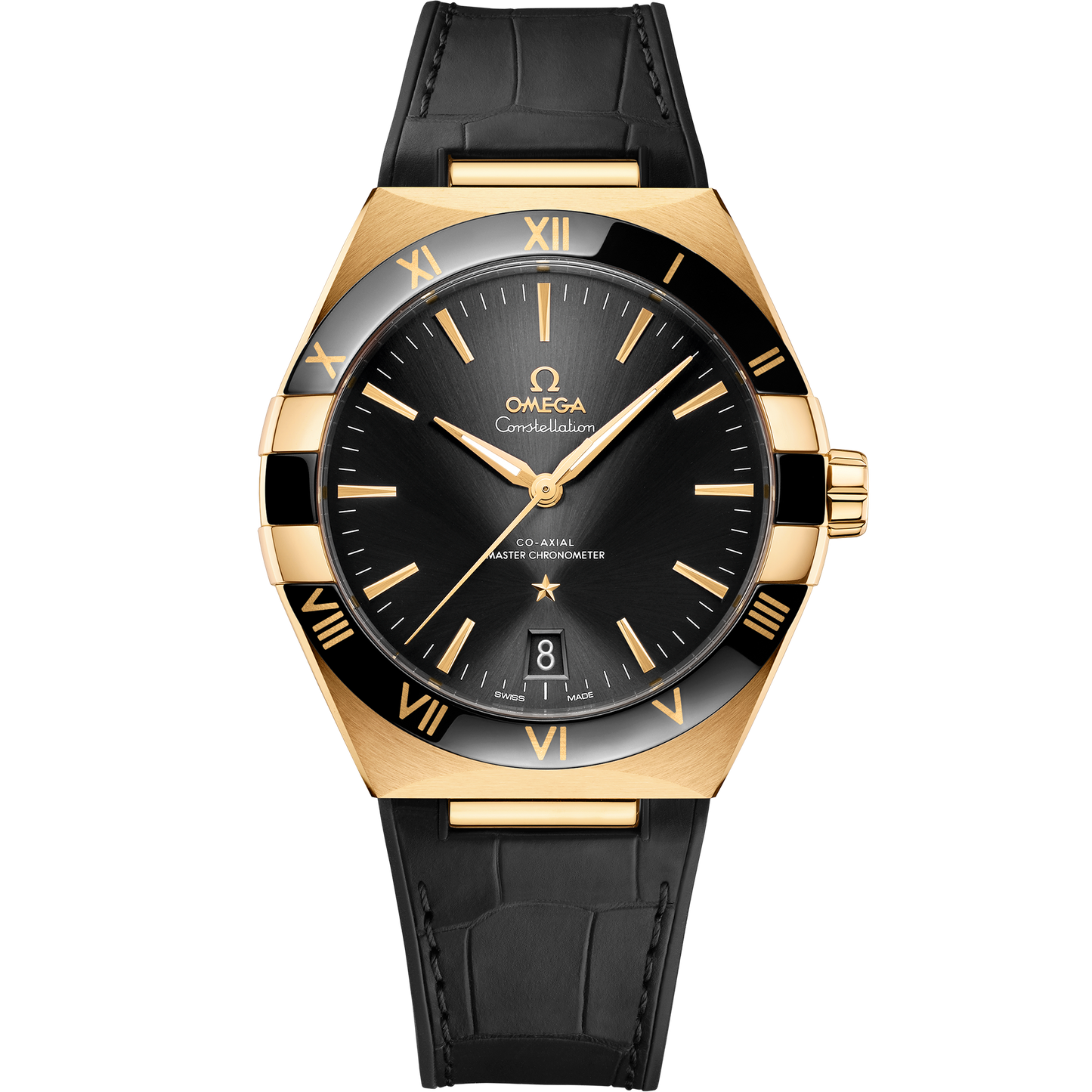 Constellation 41 mm, yellow gold on leather strap - 131.63.41.21.01.001