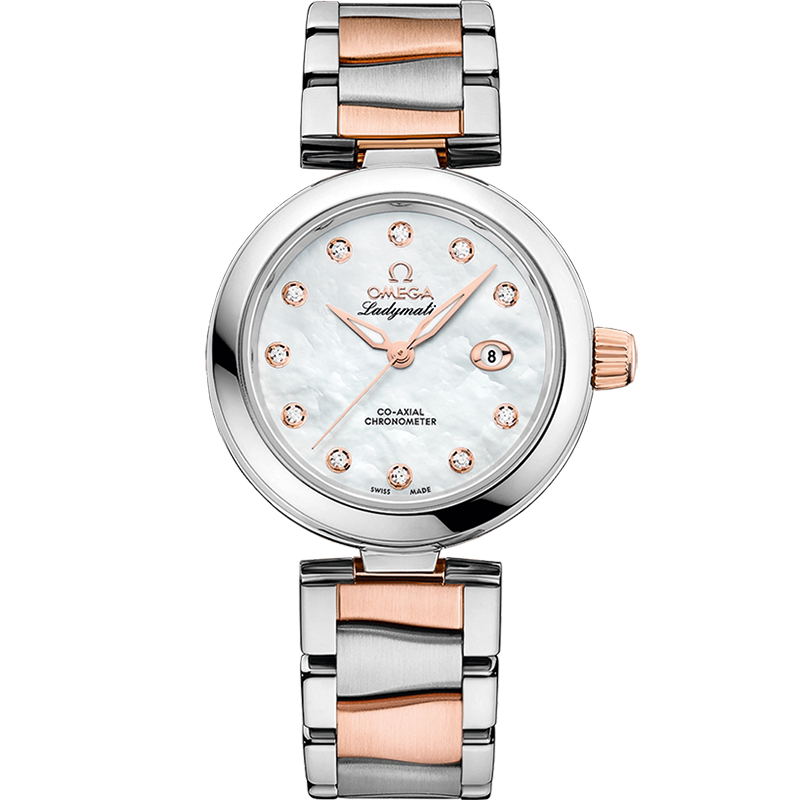 De Ville Ladymatic 34 mm, steel - Sedna™ gold on steel - Sedna™ gold - 425.20.34.20.55.004