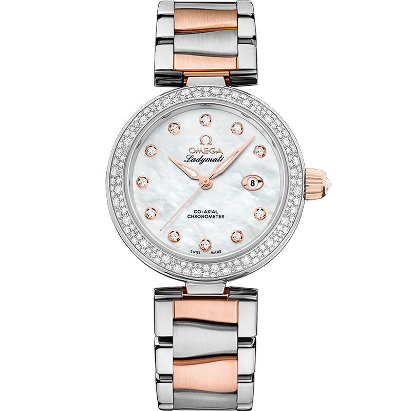 De Ville Ladymatic 34 mm, steel - Sedna™ gold on steel - Sedna™ gold - 425.25.34.20.55.004