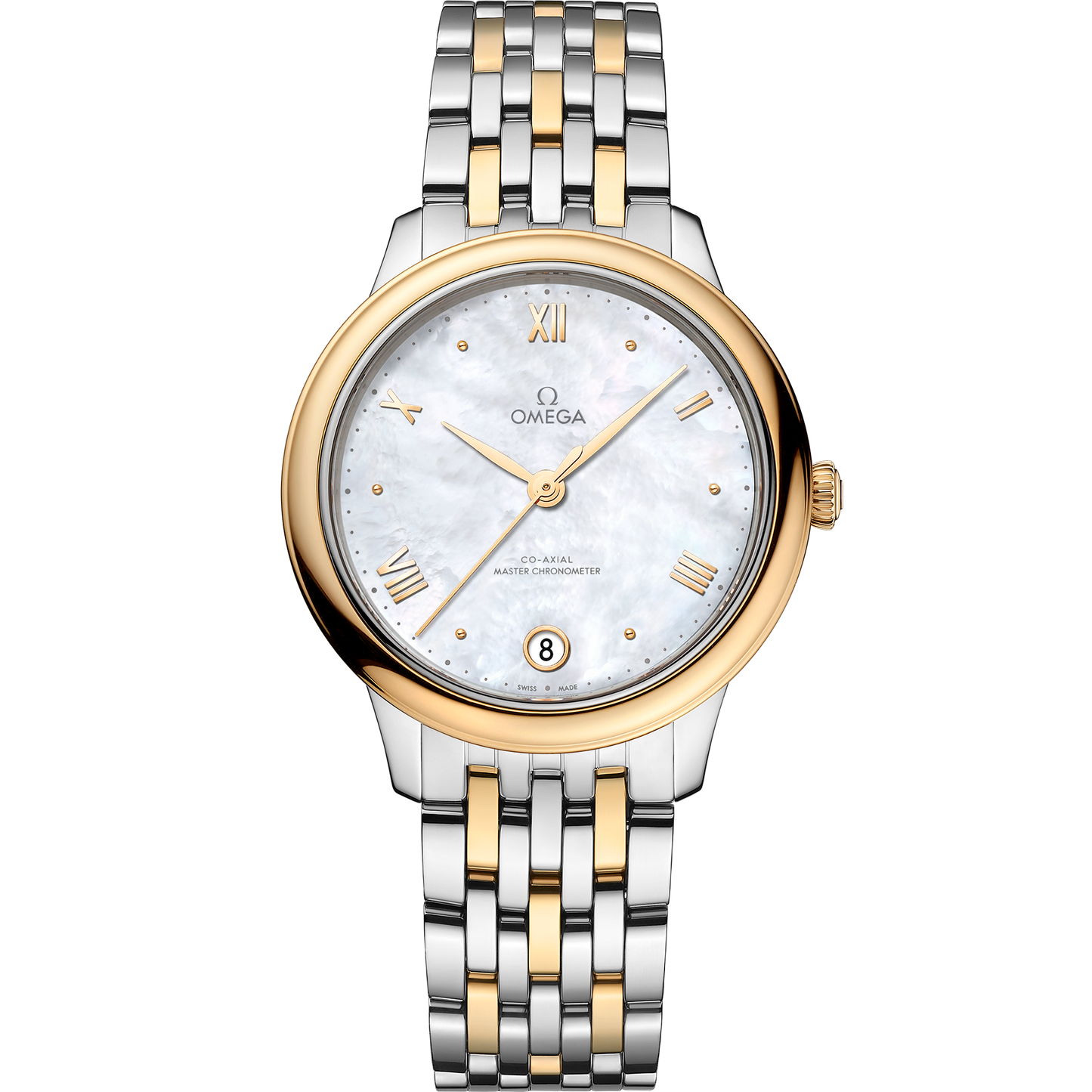 De Ville Prestige 34 mm, steel - yellow gold on steel - yellow gold - 434.20.34.20.05.002