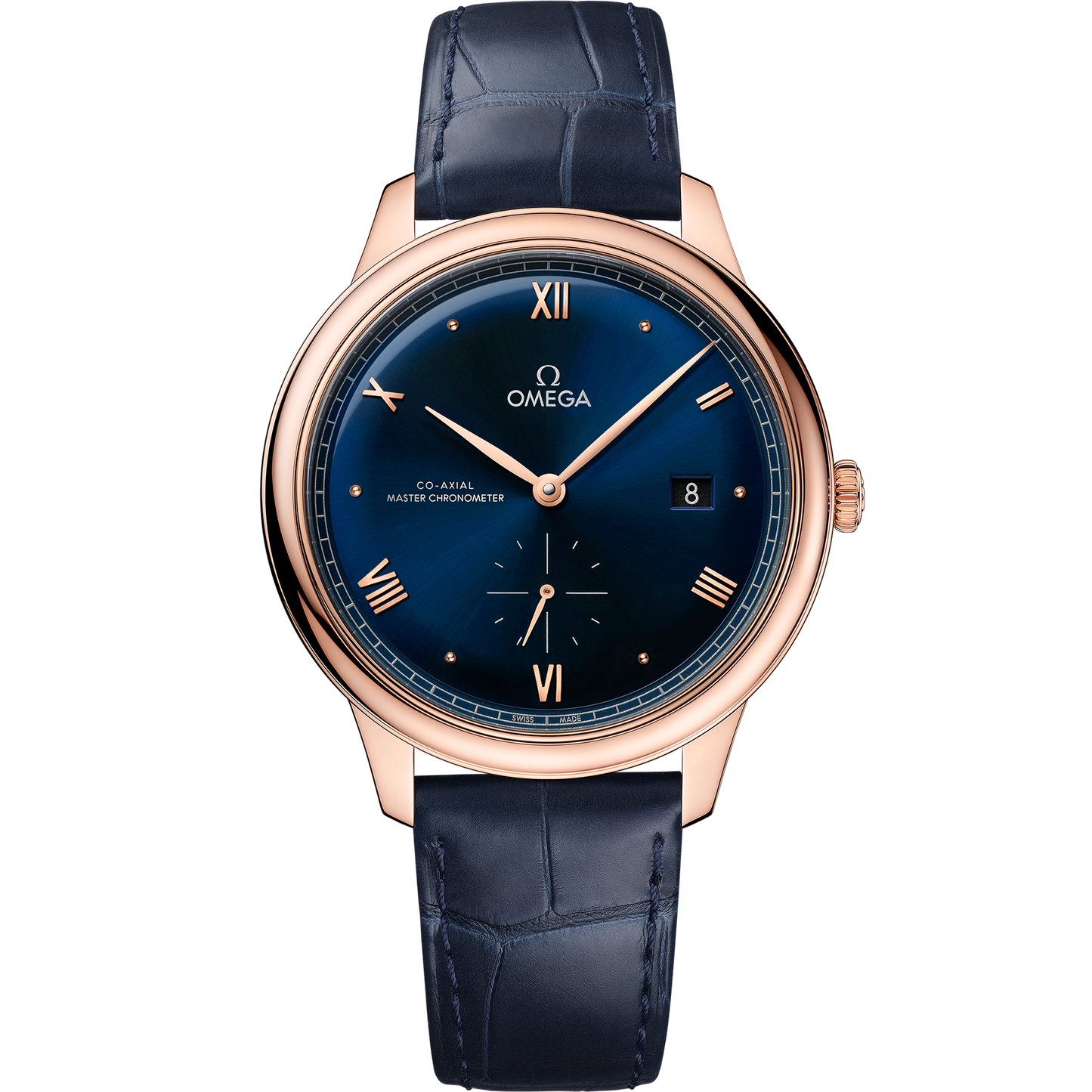 De Ville Prestige 41 mm, Sedna™ gold on leather strap - 434.53.41.20.03.001