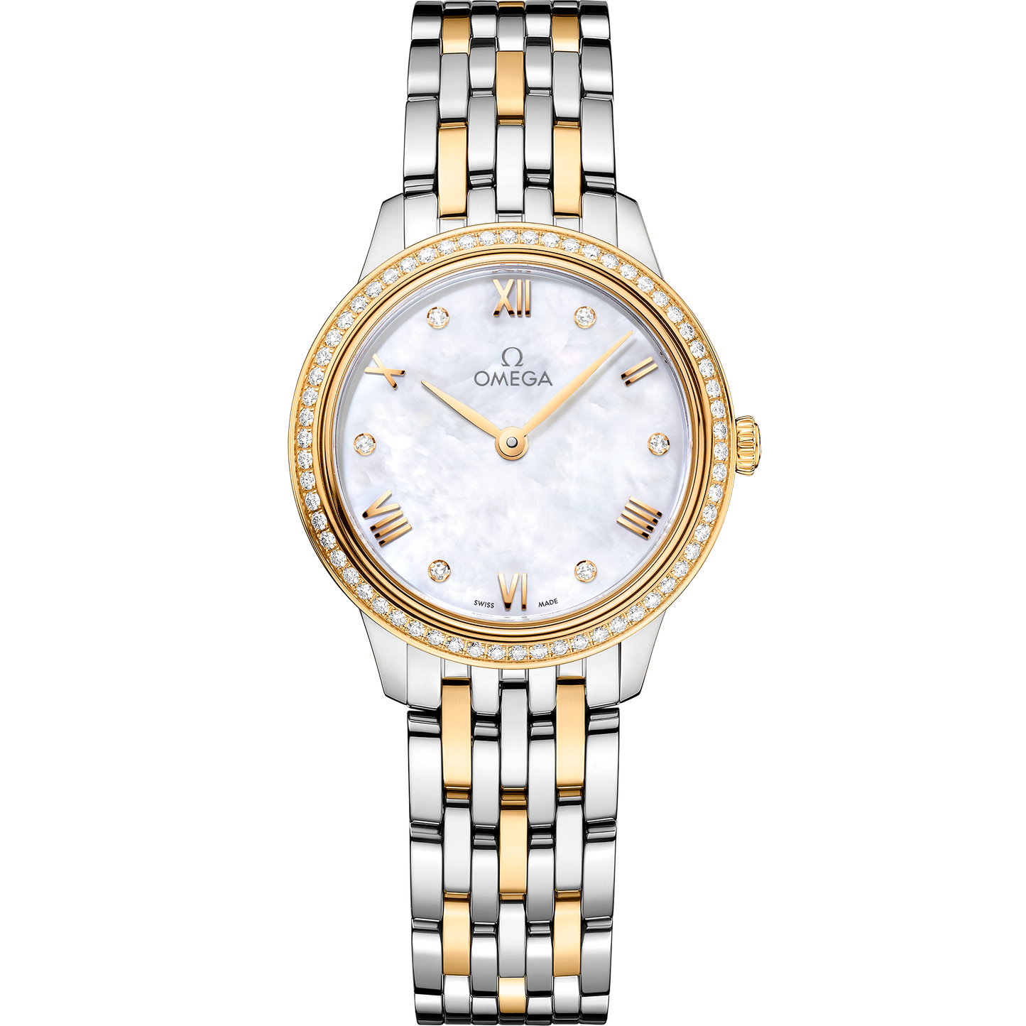 De Ville Prestige 27.5 mm, steel - yellow gold on steel - yellow gold - 434.25.28.60.55.001