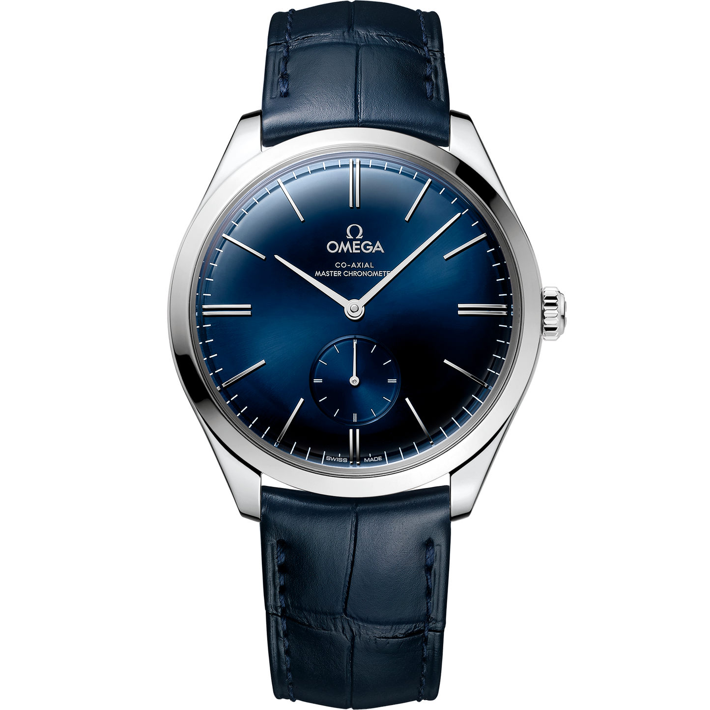 De Ville Trésor 40 mm, steel on leather strap - 435.13.40.21.03.002