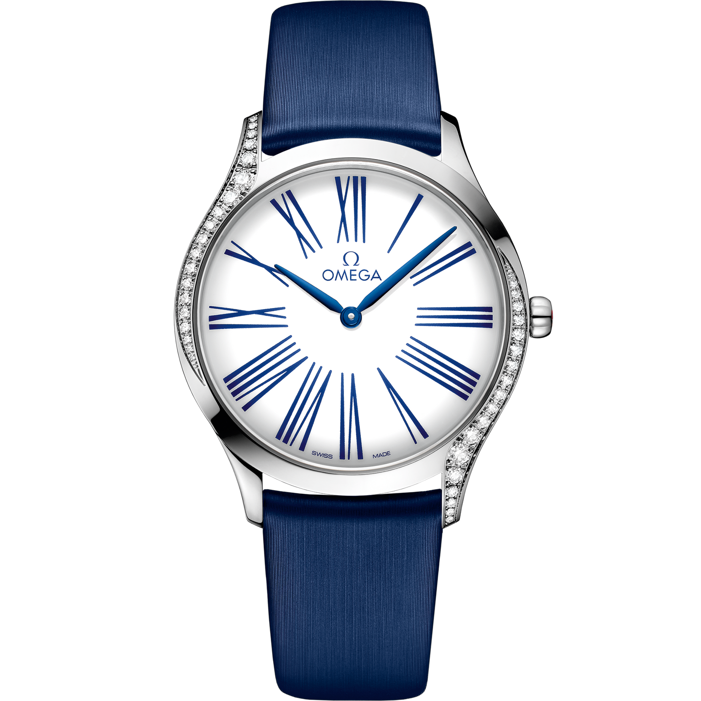 De Ville Trésor 36 mm, steel on fabric strap - 428.17.36.60.04.001