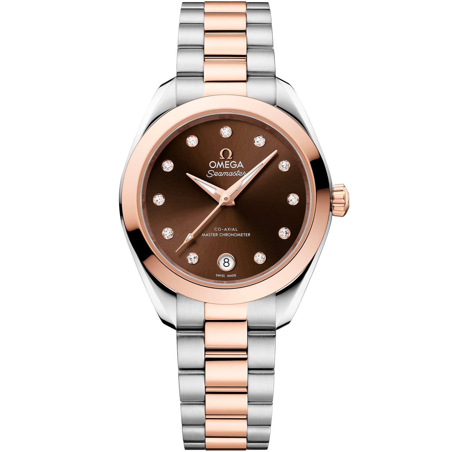Seamaster Aqua Terra 150M 30 mm, steel - Sedna™ gold on steel - Sedna™ gold - 220.20.30.20.63.001