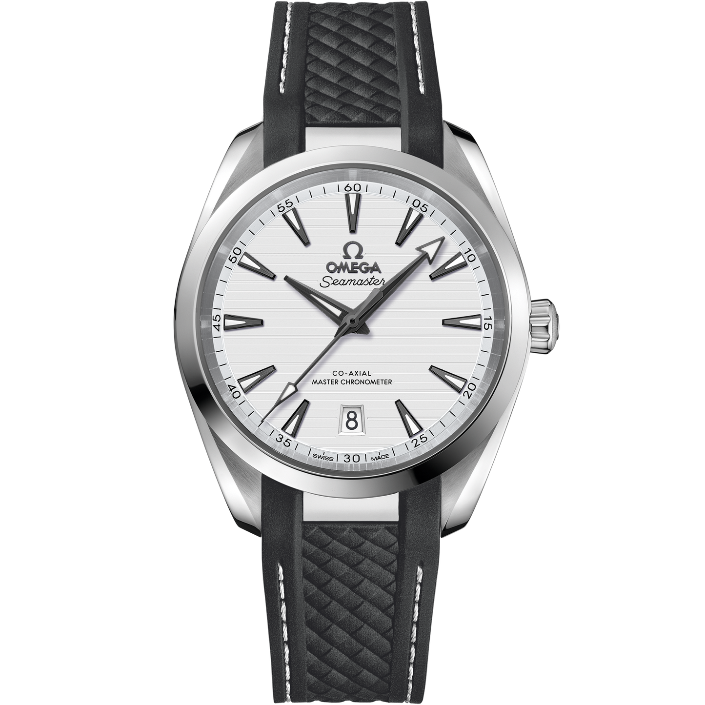 Seamaster Aqua Terra 150M 38 mm, steel on rubber strap - 220.12.38.20.02.001