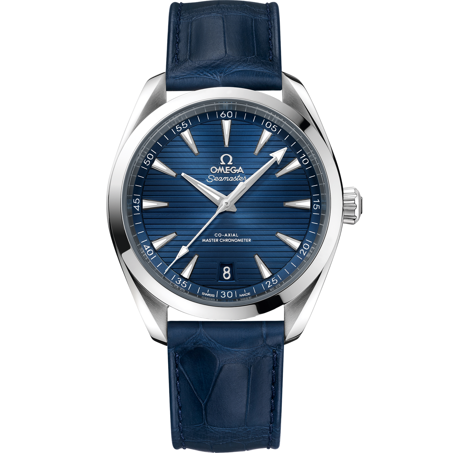Seamaster Aqua Terra 150M 41 mm, steel on leather strap - 220.13.41.21.03.003