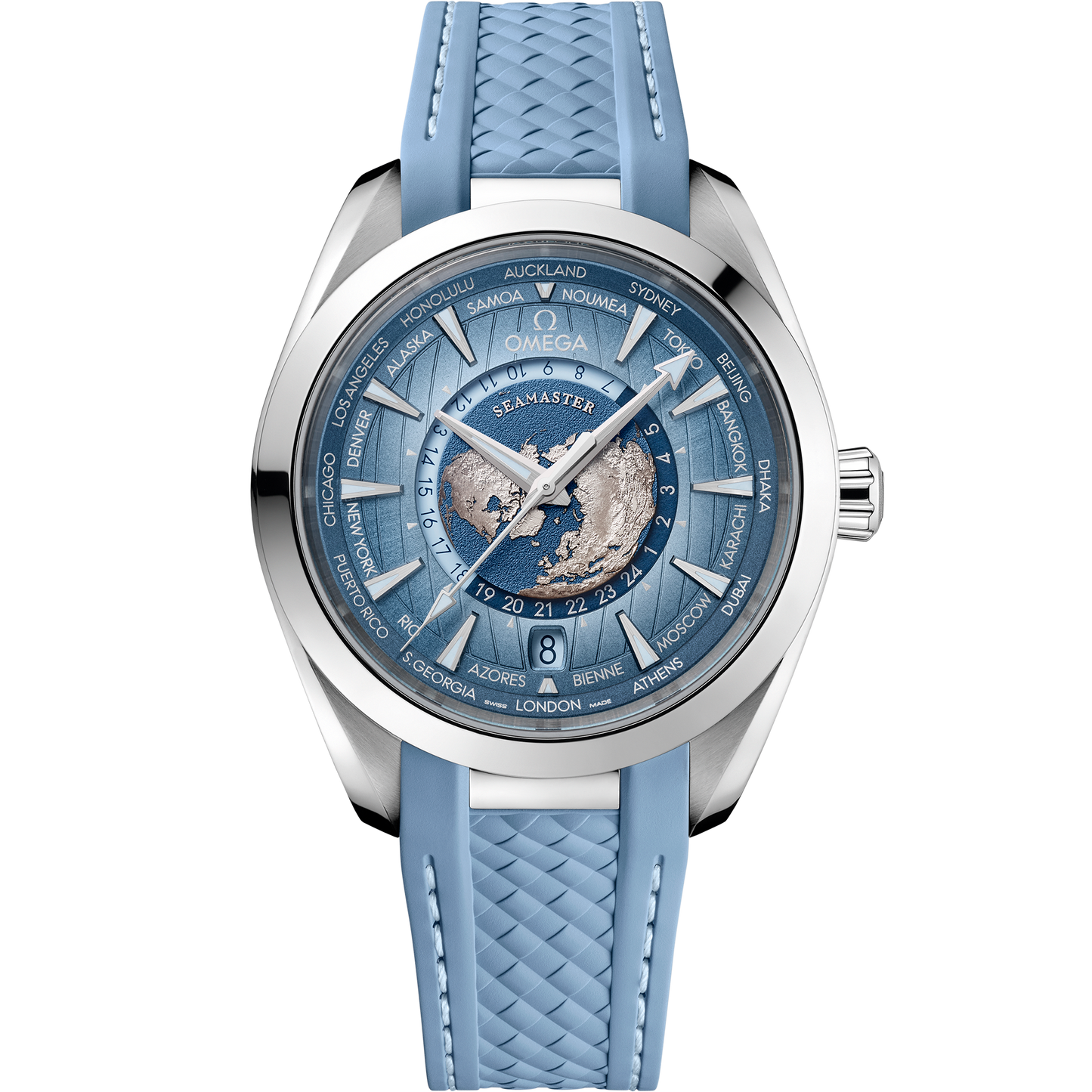 Seamaster Aqua Terra 150M 43 mm, steel on rubber strap - 220.12.43.22.03.002