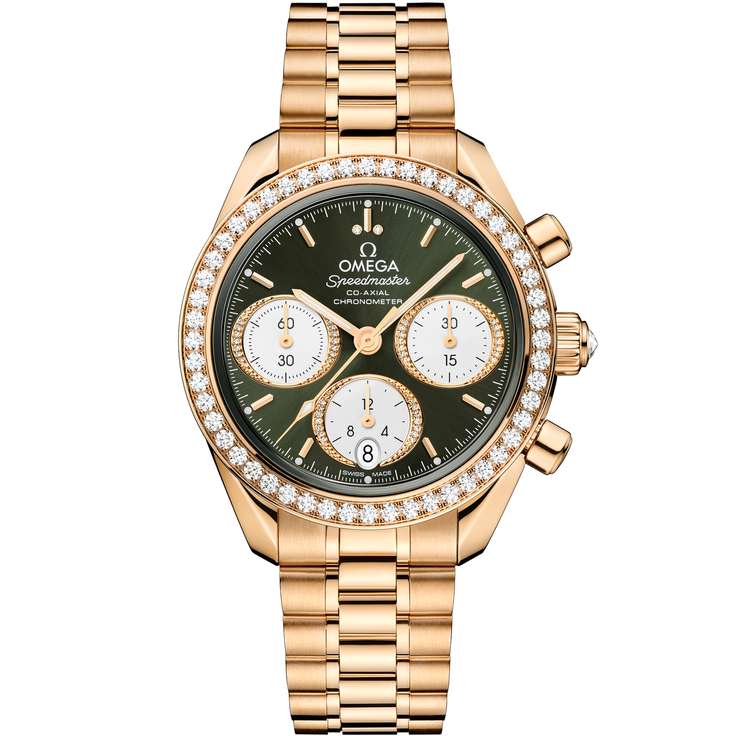 Speedmaster 38 mm, Moonshine™ gold on Moonshine™ gold - 324.55.38.50.60.001