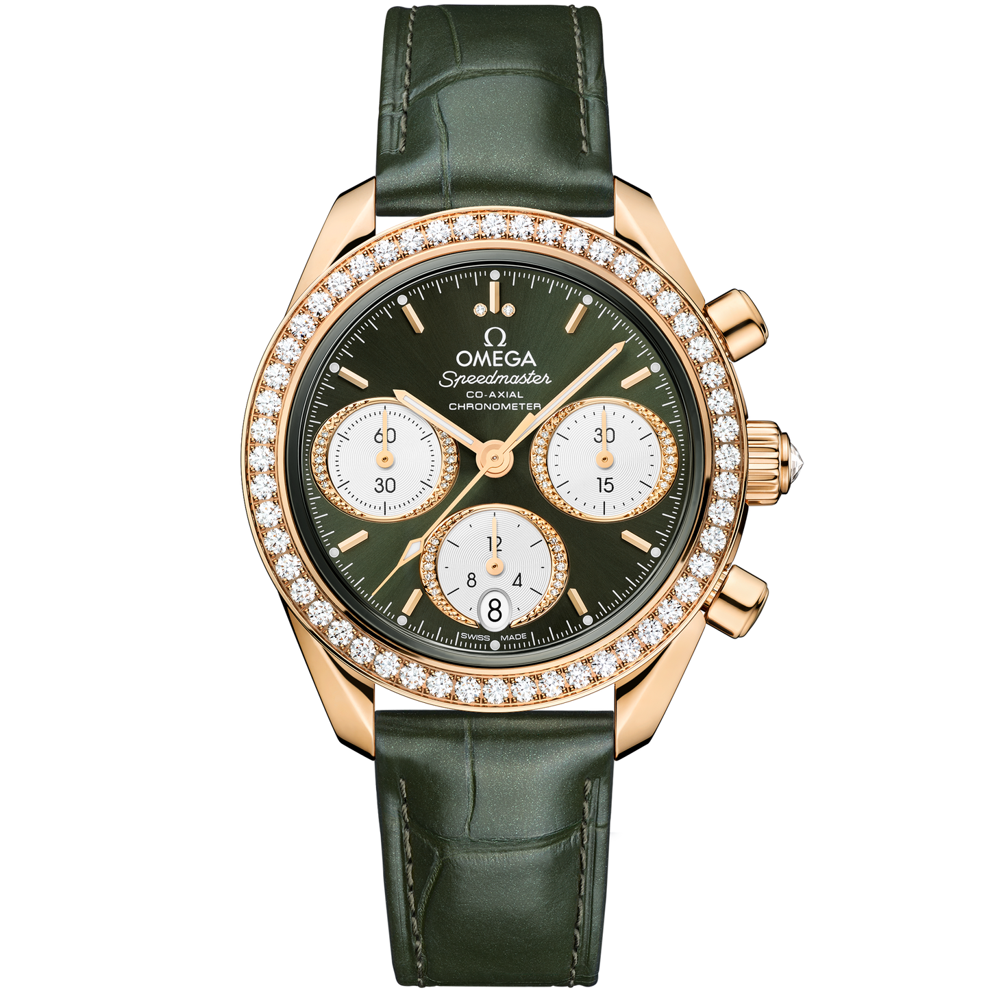 Speedmaster 38 mm, Moonshine™ gold on alligator - 324.58.38.50.60.001