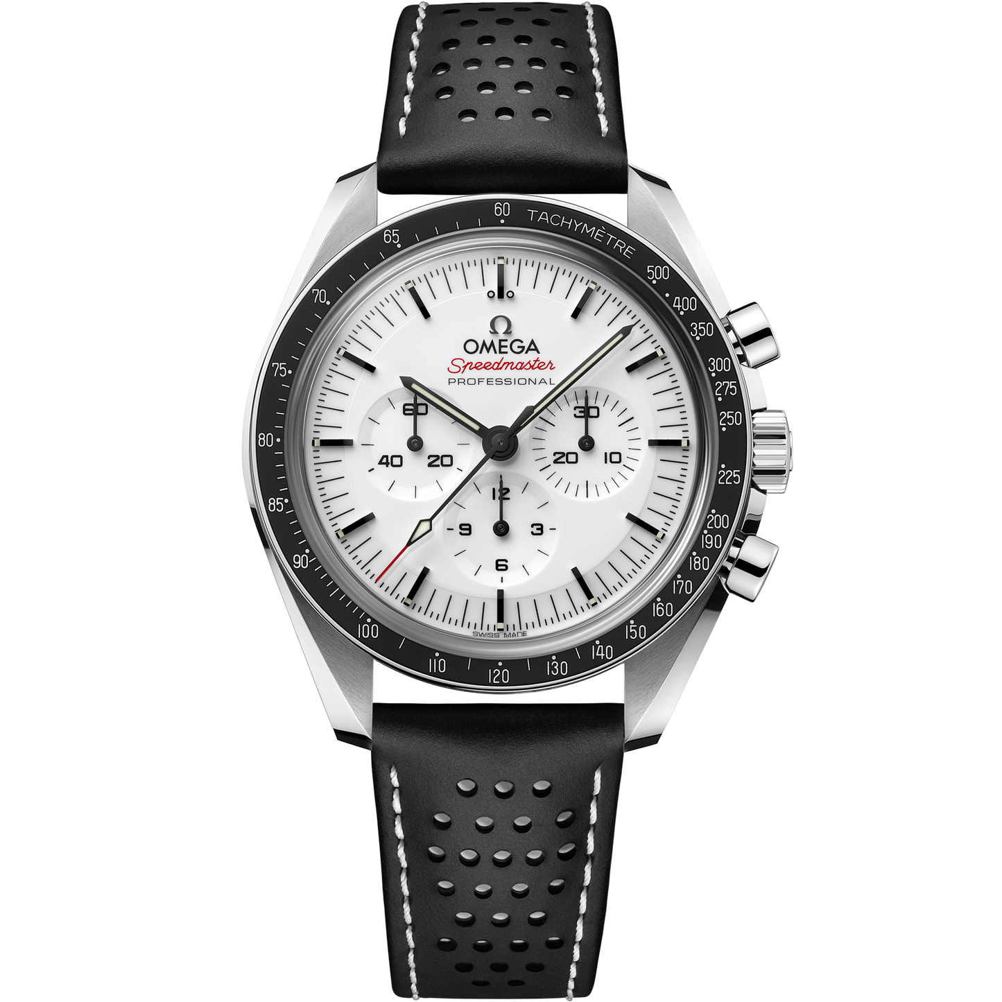 Speedmaster Moonwatch Professional 42 mm, steel on leather strap - 310.32.42.50.04.002