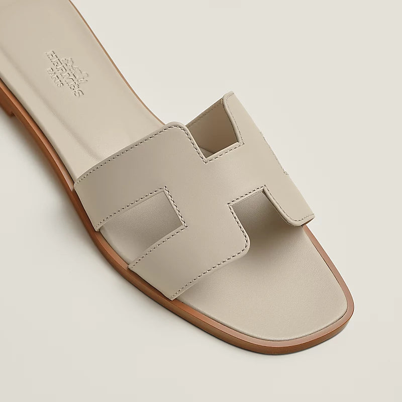 Hermes Oran Sandals – Calfskin (Nomadic Beige) - Zeuskicks