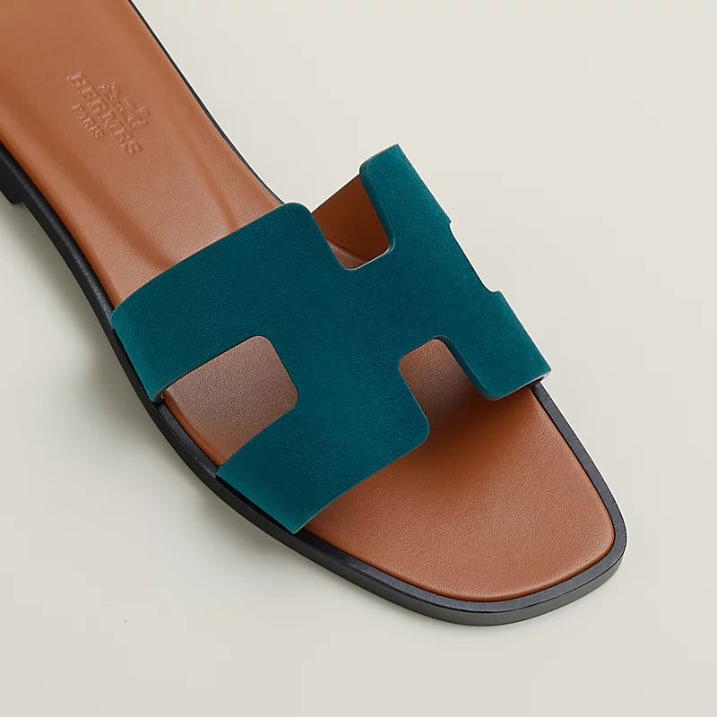 Hermès Oran Sandals – Noir Suede Goatskin Edition - Zeuskicks