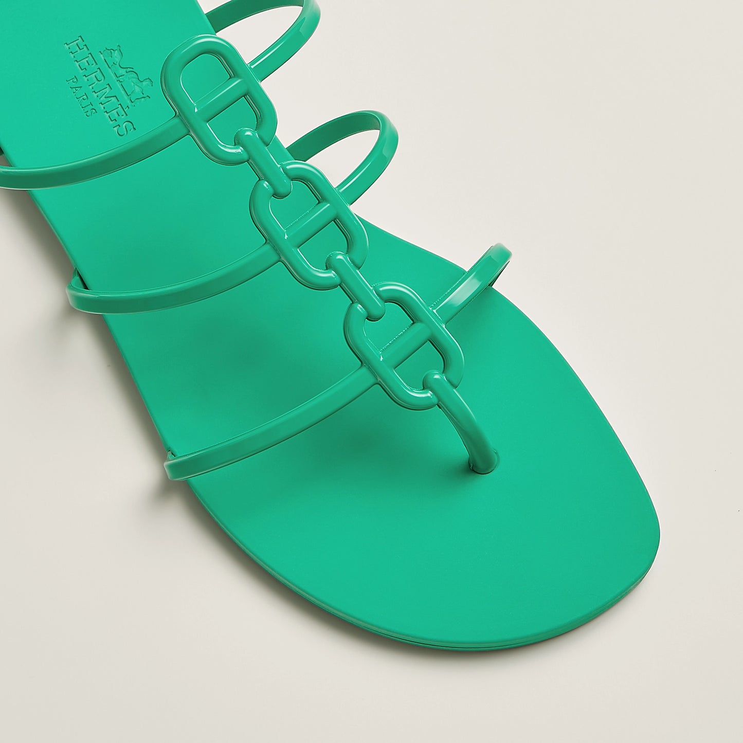 Hermès Mykonos Sandals – Green Tourmaline - Zeuskicks
