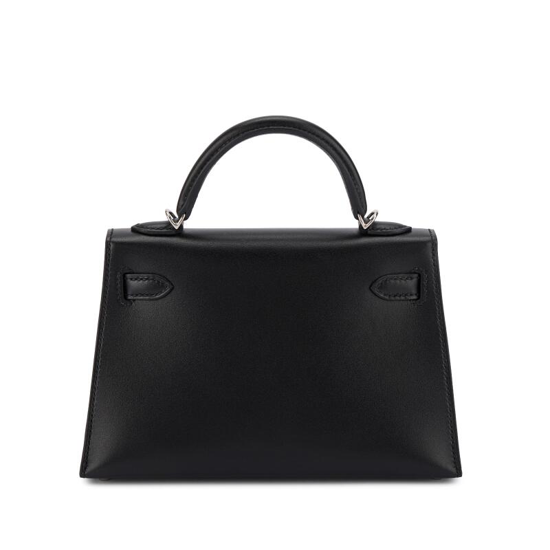 Hermès Mini Kelly II 20 – Black Tadelakt & Wood Marquetry - Zeuskicks