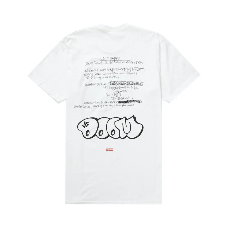 Supreme MF DOOM Tee White