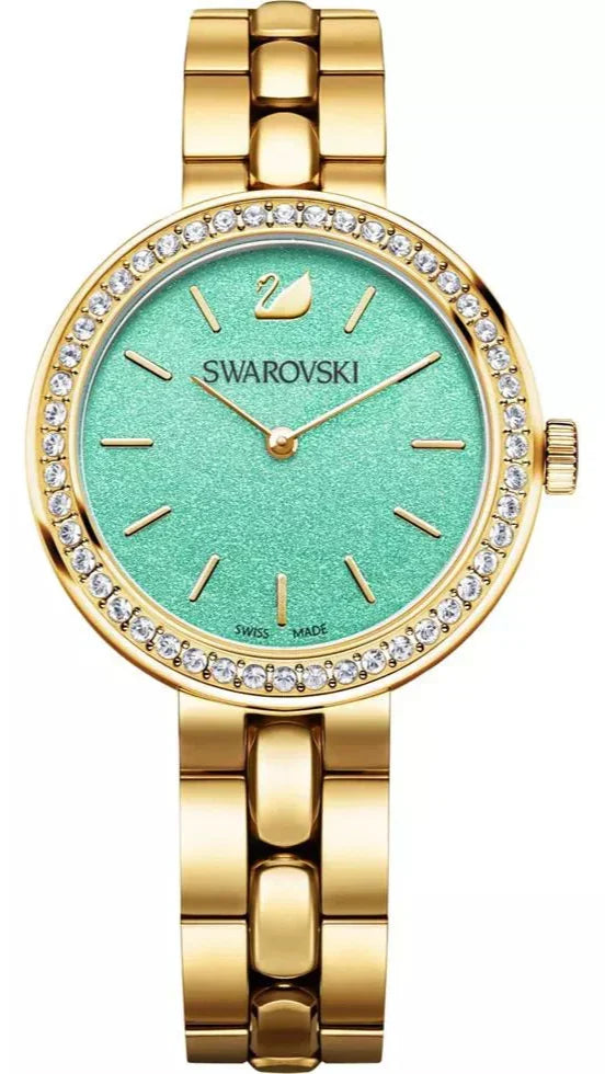 Swarovski Daytime watch, Stainless Steel bracelet, Gold, Stainless Steel — product photo (5182212)
