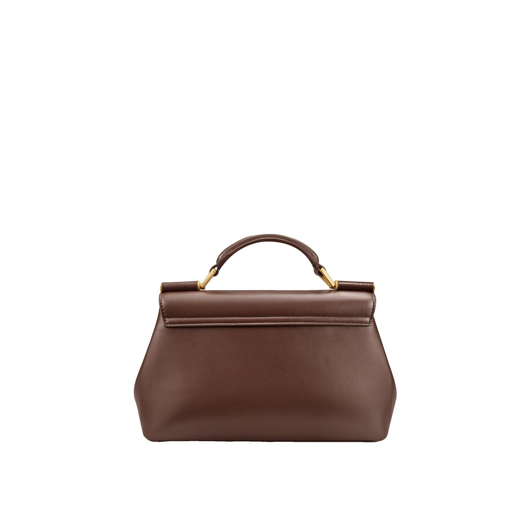 JW PEI Audrey Flap Lock Top Handle Bag - Brown by JW PEI