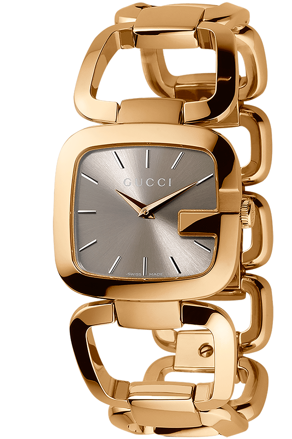 Women’s Gucci YA125408 Brown Dial Stainless Steel Quartz Watch