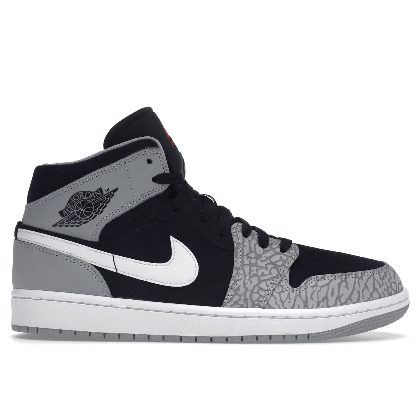 Air Jordan 1 Mid Se Black/University Red-White