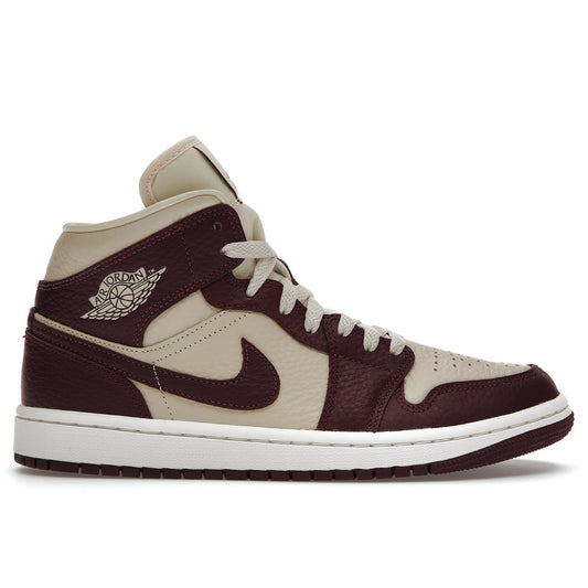 Air Jordan 1 Mid Se Beach/Cherrywood Red-Sao