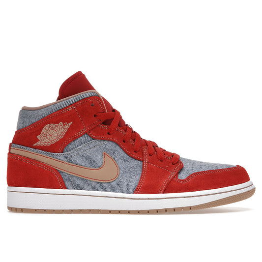 Air Jordan 1 Mid SE Cinnabar/Demin Red