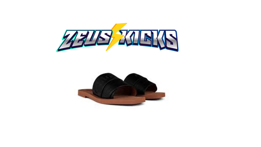Chloé Black Leather Western Slides: Minimalist Luxury with a Western Edge