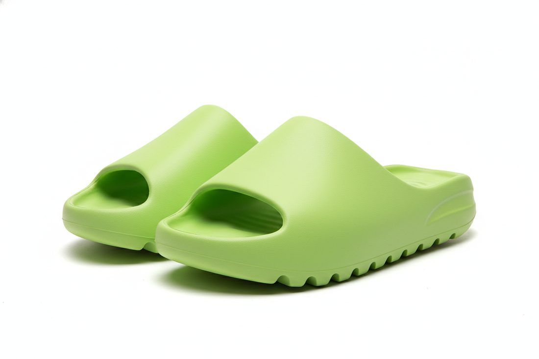 Adidas Yeezy Slides “Green Glow” — Minimalist Design Meets Maximum Comfort