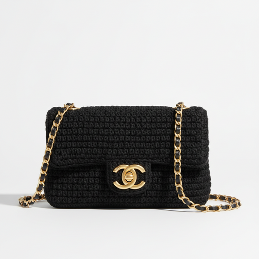 CHANEL Crochet Bag – Black: A Distinctive Luxury Statement for Modern Wardrobes