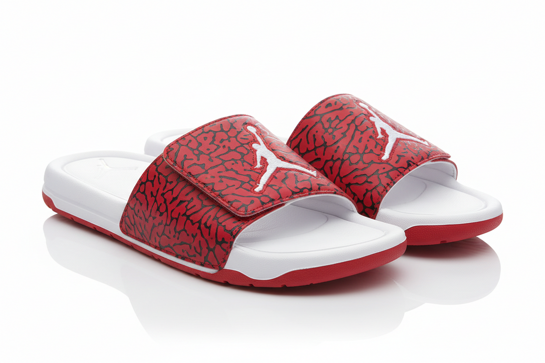 Jordan Hydro 3 Retro Cement Red Sliders White University Red – Premium Comfort with Legendary Jordan Style