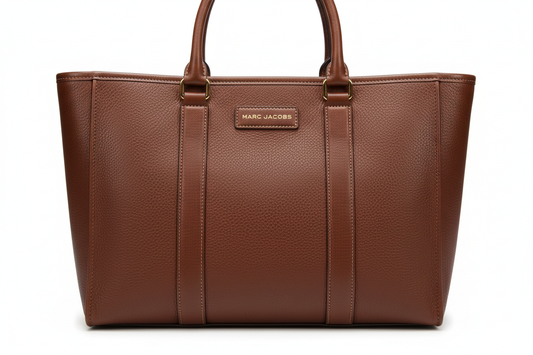 Marc Jacobs Brown ‘The Leather Medium Tote Bag’: A Modern Classic for Everyday Luxury