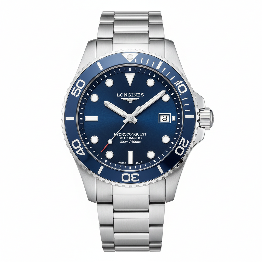 Men’s HydroConquest L3.782.4.06.6 Automatic Watch: Precision Meets Performance
