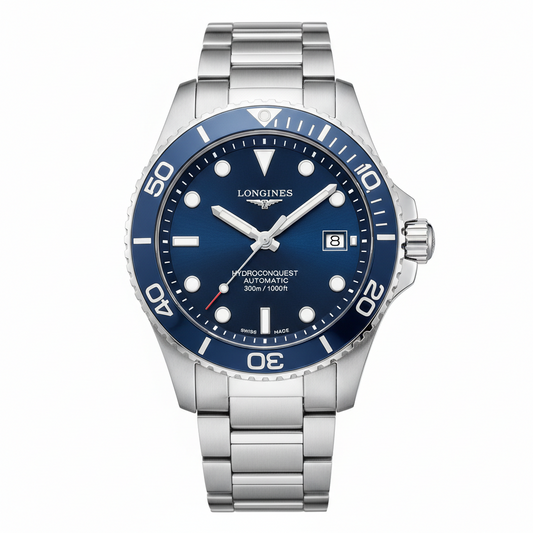 Men’s HydroConquest L3.782.4.06.6 Automatic Watch: Precision Meets Performance