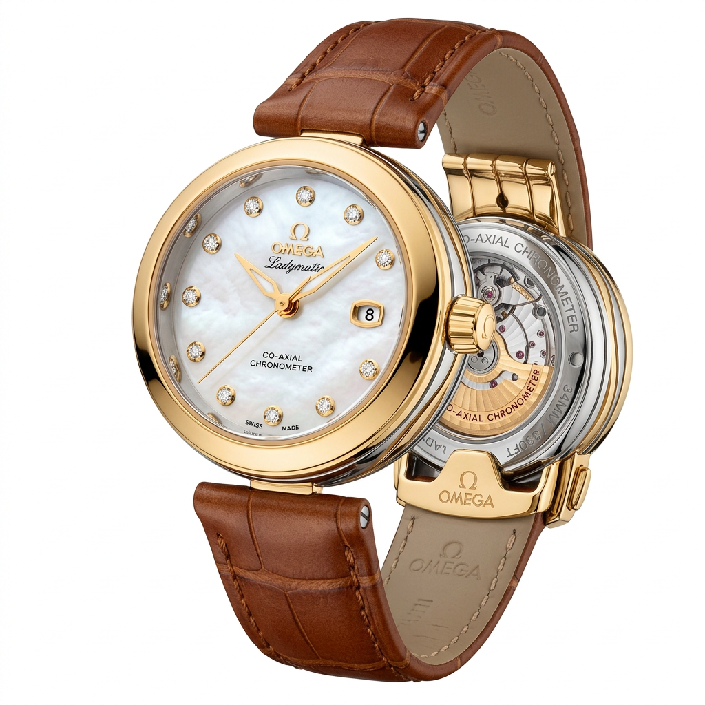 OMEGA De Ville Ladymatic Co-Axial Chronometer 34MM: A Luxury Watch That Blends Elegance and Precision