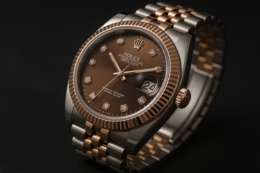 Rolex Datejust 41 Oystersteel and Everose Gold Men's Watch – Chocolate Diamond Dial: A Masterpiece of Timeless Luxury
