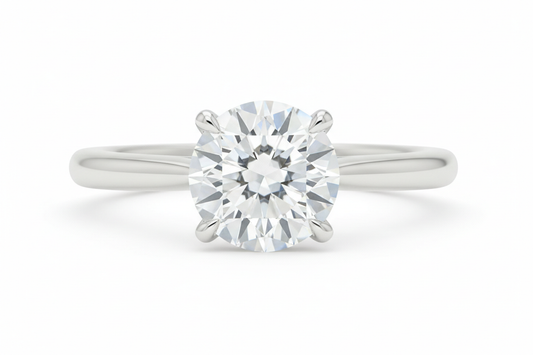 Tiffany & Co. Classic Prawn Platinum 0.34 Carat Solitaire Ring (VVS-I): Timeless Elegance in Its Purest Form