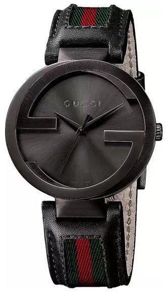 Gucci Interlocking YA133206 Leather Men's Watch