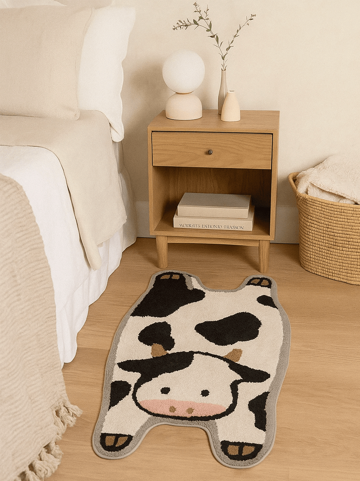 Cute Caw flat Custom Rug by THE DRIP CO. RUGS