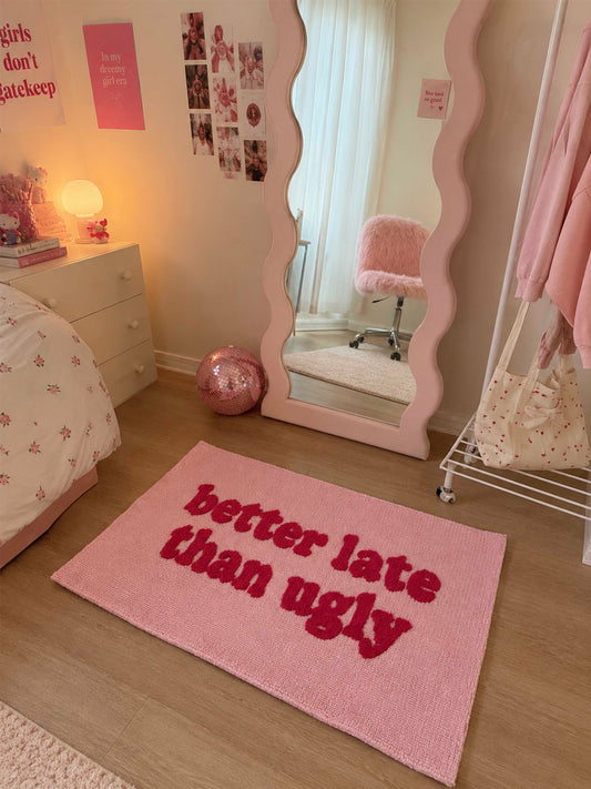 Better late than ugly machine made rug by THE DRIP CO. RUGS