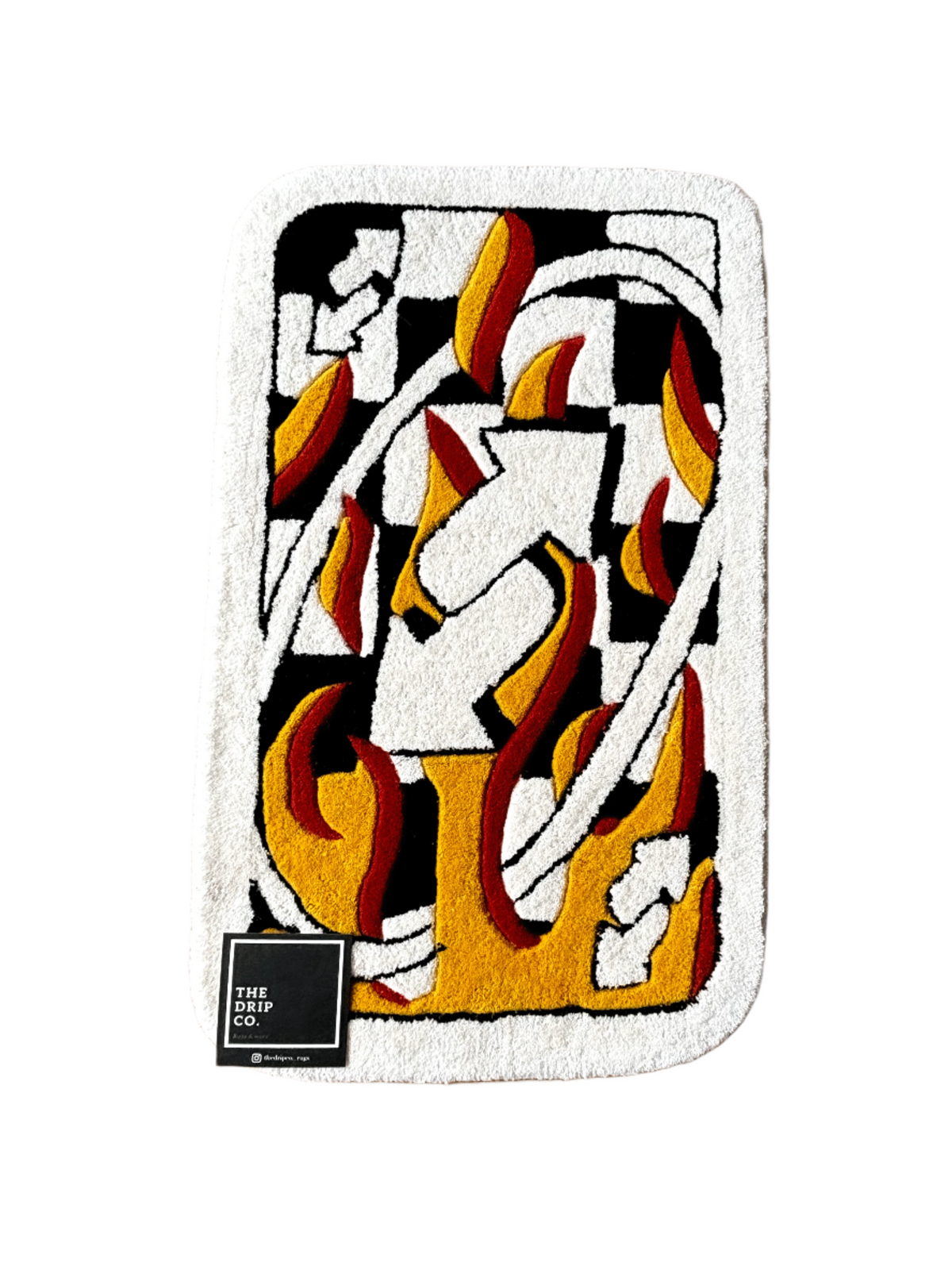 UNO fire Card Custom Rug by THE DRIP CO. RUGS