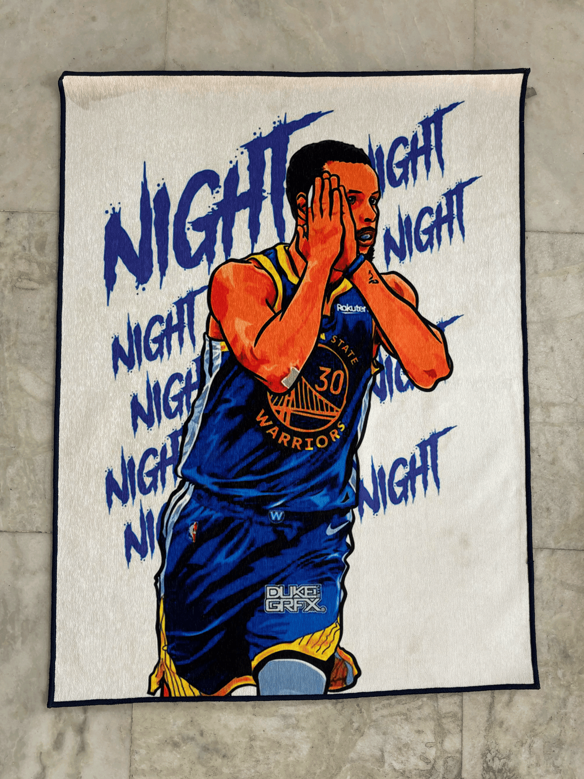 Stephen curry Washable Custom Rug by THE DRIP CO. RUGS
