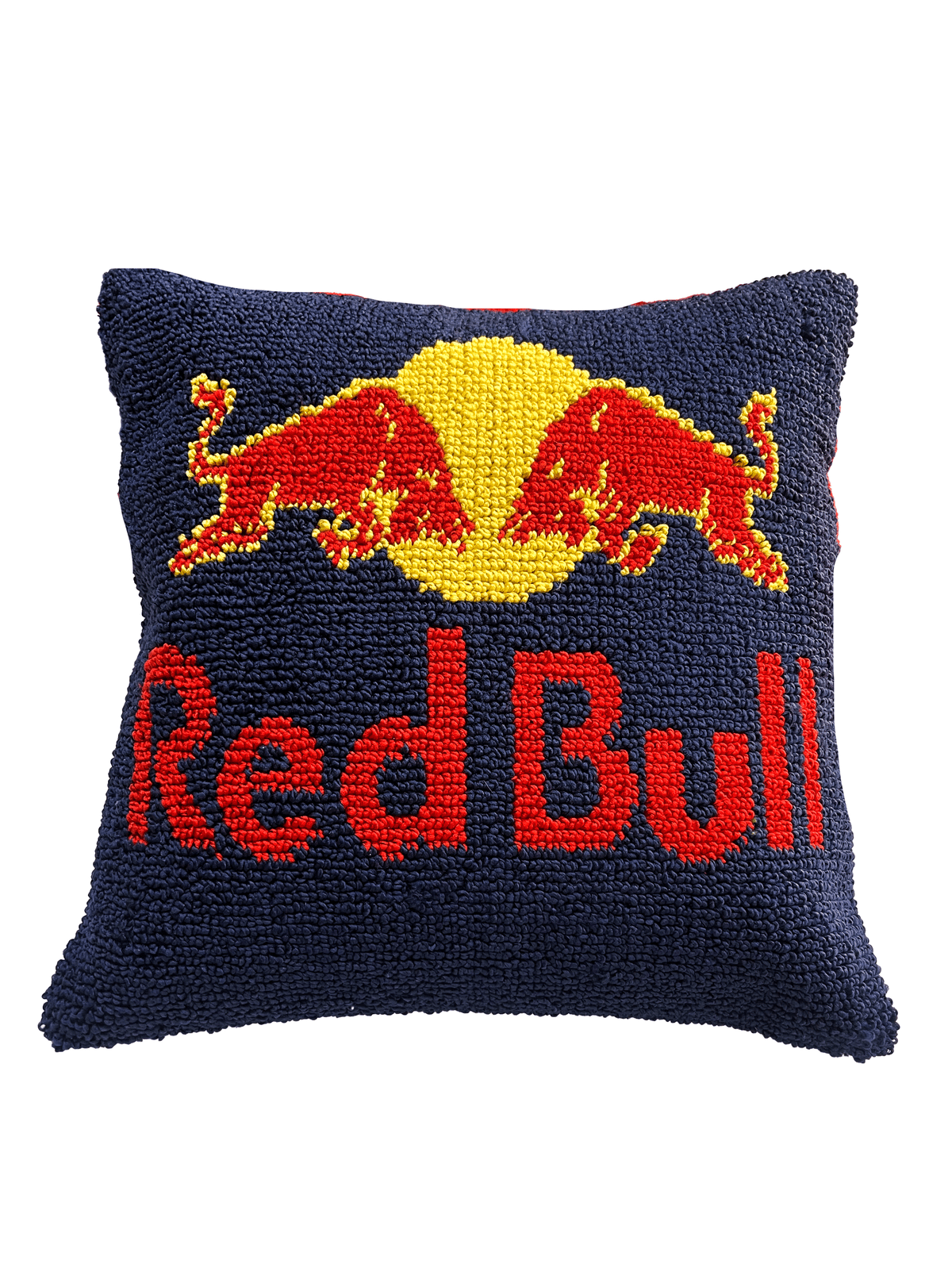 Red Bull cushion cover by THE DRIP CO. RUGS