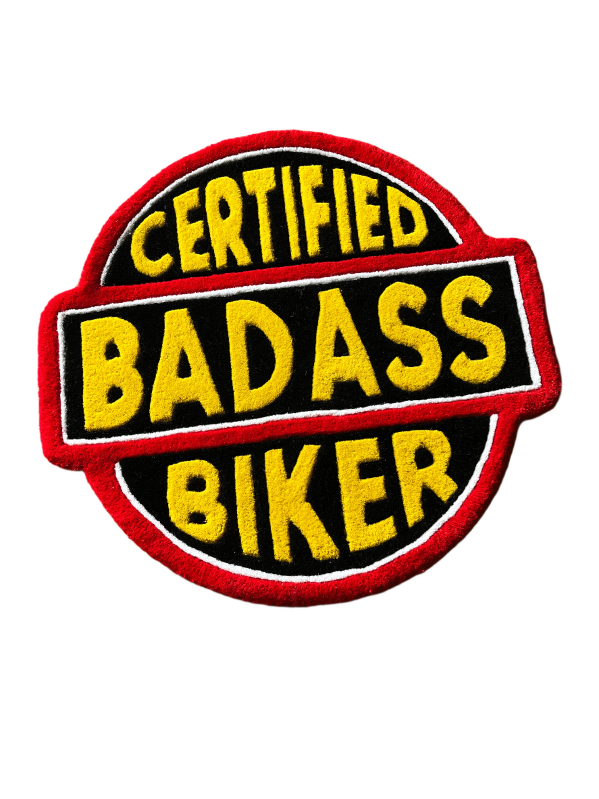 BadAss Biker Hand Tufted Custom Rug by THE DRIP CO. RUGS