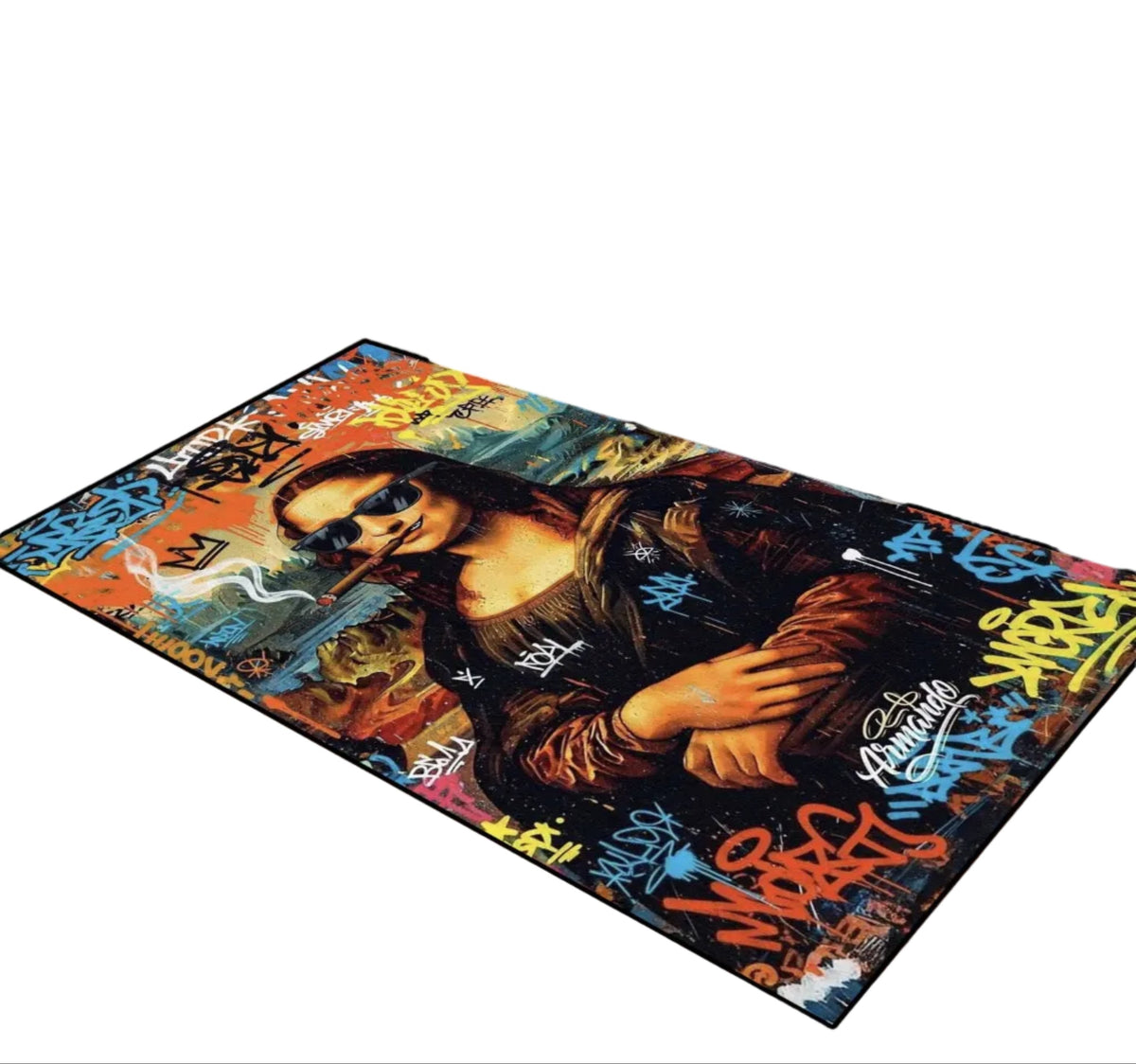Painting graffiti art Washable Custom Rug by THE DRIP CO. RUGS