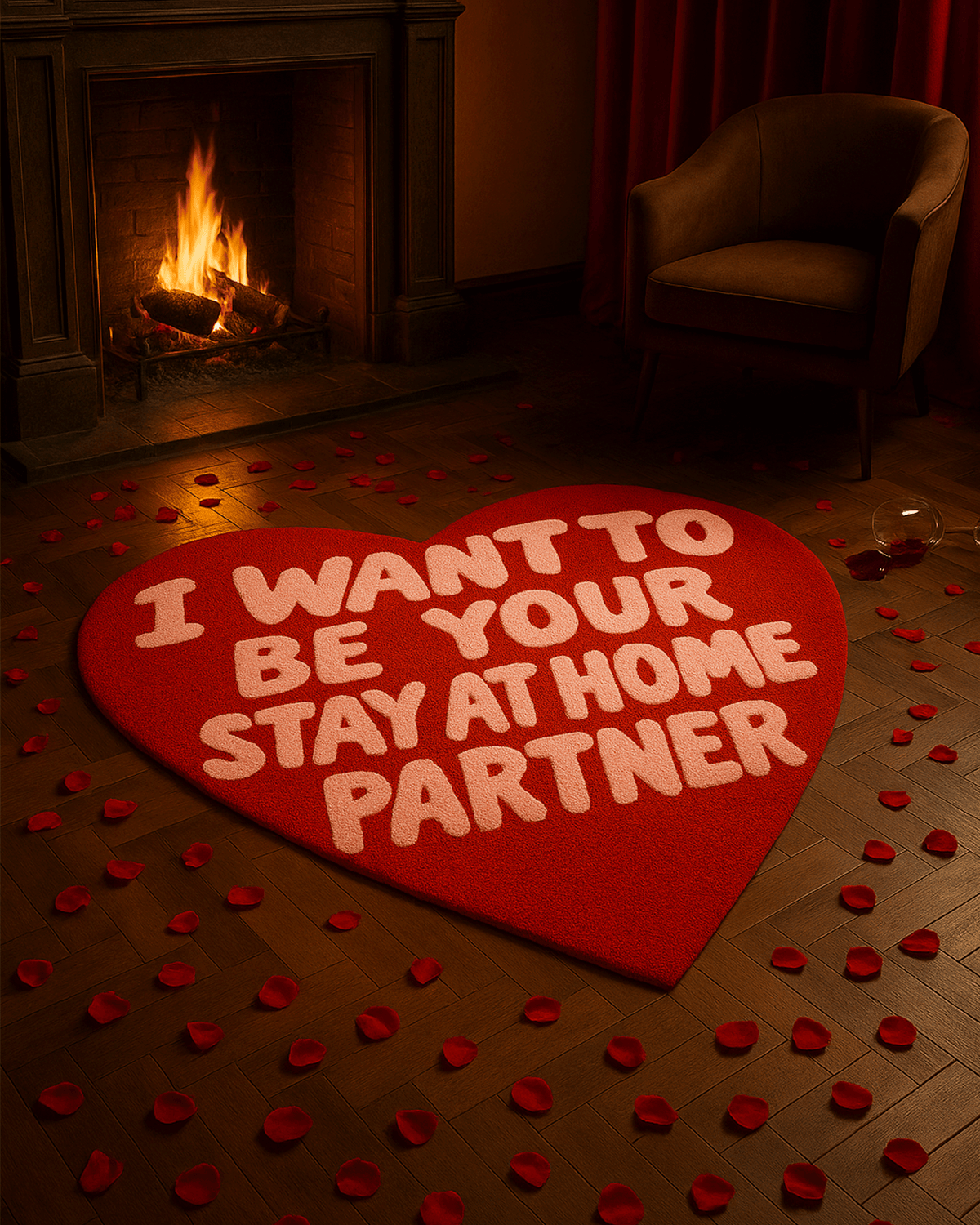 Heart emotion Tufted Custom Rug by THE DRIP CO. RUGS