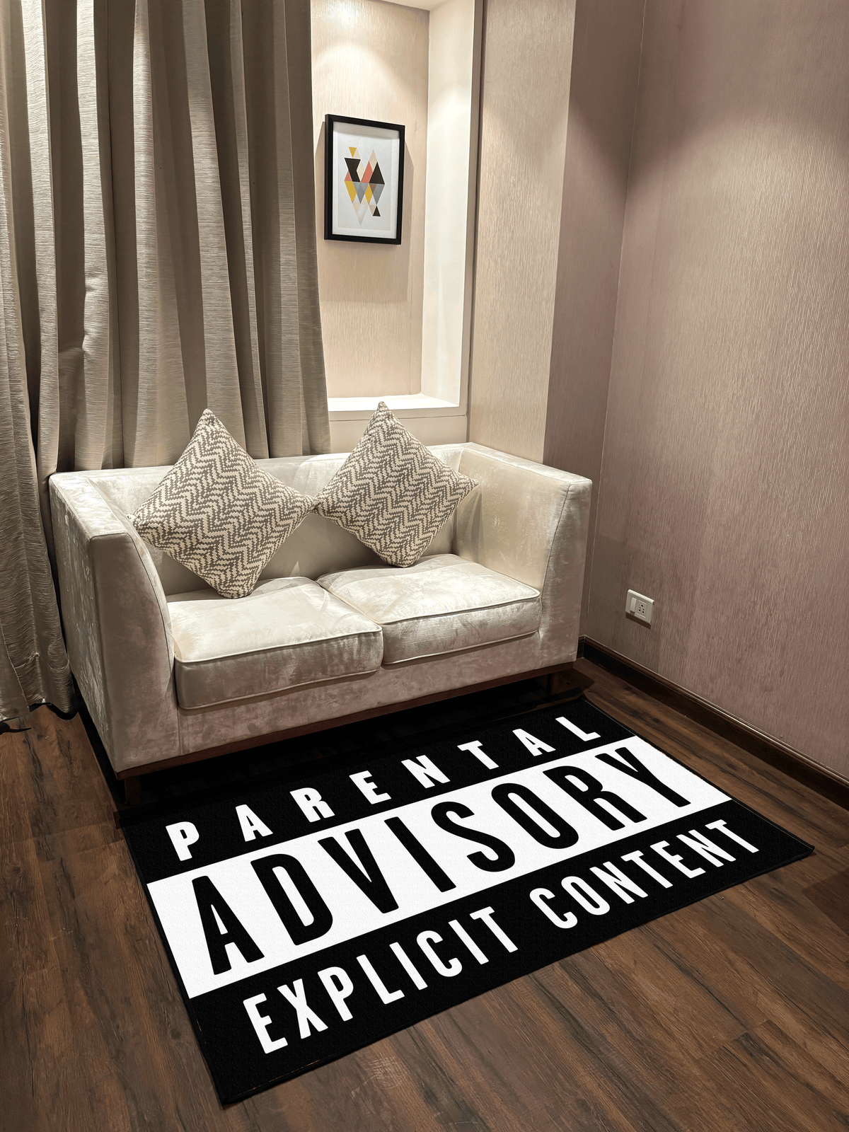 Parental advice Washable Custom Rug by THE DRIP CO. RUGS