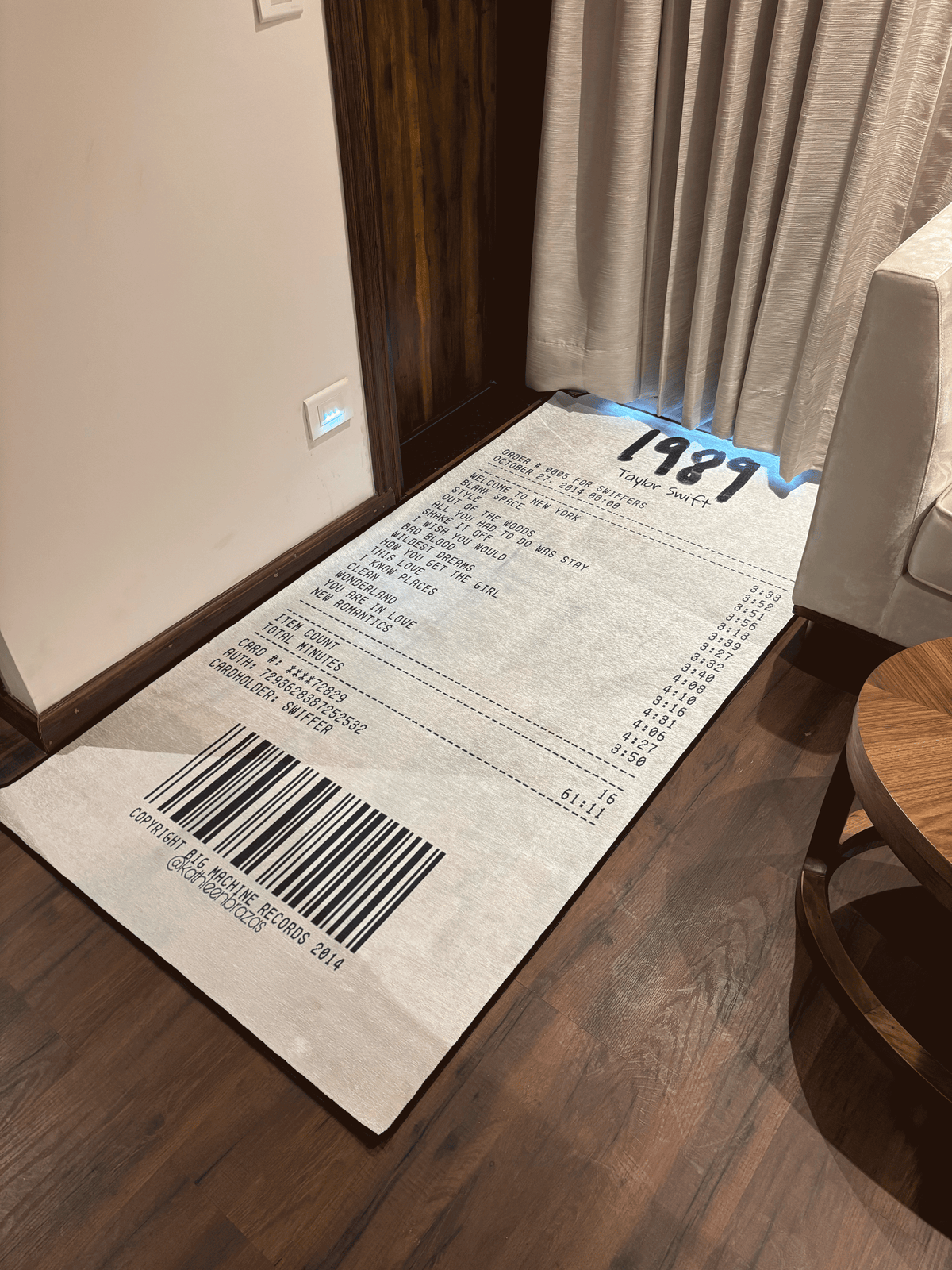 taylor swift music album Washable Custom Rug by THE DRIP CO. RUGS